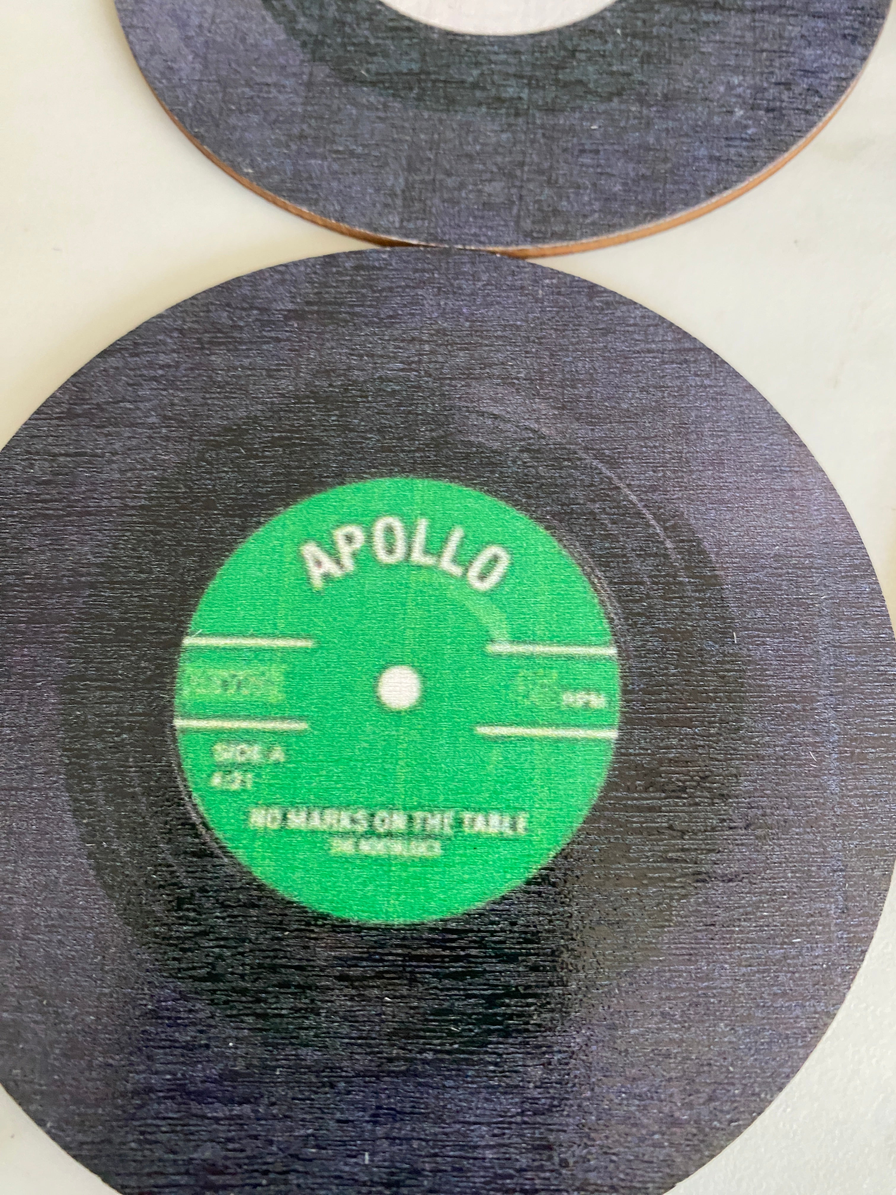 Record Wood Coasters