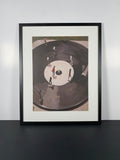 "In the Groove" Canvas Art Piece in Modern Black Frame and White Matte.