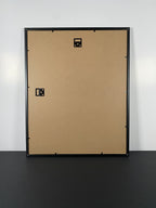 "Tokyo Static" Canvas Art Piece in Modern Black Frame and White Matte.