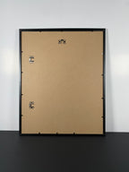 "Clouded Mind" Canvas Art Print in Modern Black Frame and White Matte.