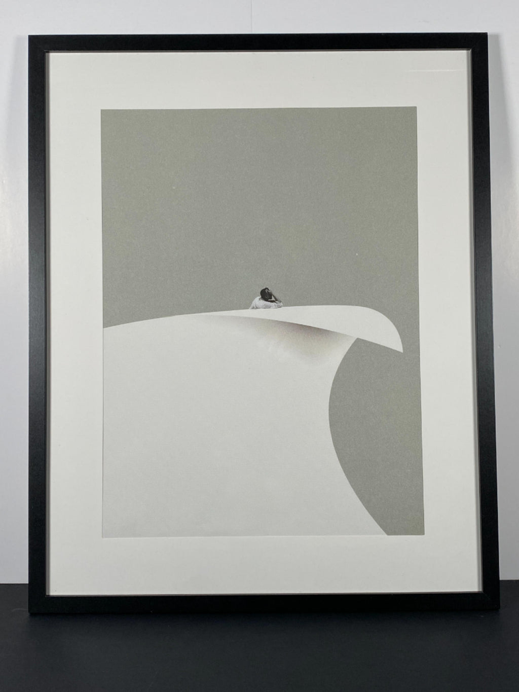 "Ready to Turn the Page" Canvas Art Print by Maarten Leon in Modern Black Frame