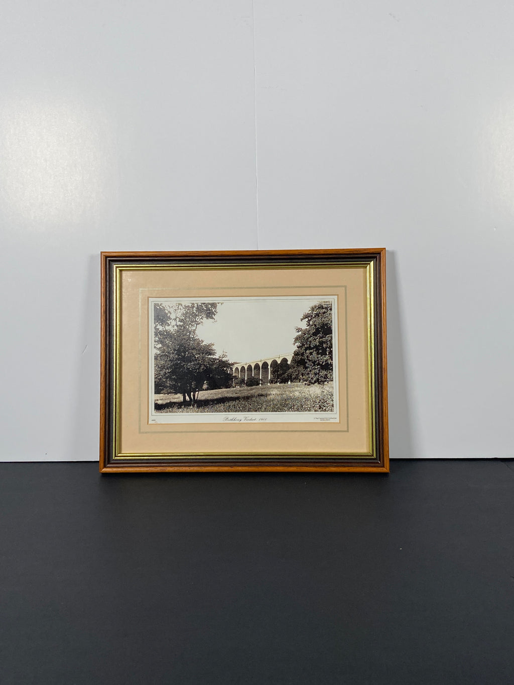 Porthkerry Viaduct Art Piece in Vintage Frame.