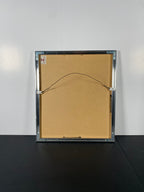 "Misplaced Warning" Canvas Art Piece in Chrome Gallery Glass Frame