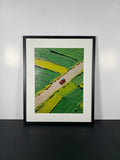 "Road Through Summer" Canvas Art Piece in Modern Black Frame
