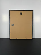 Bauhaus Green Canvas Art Piece in Modern Black Frame