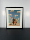"Departures" Canvas Art Piece in Modern Black Frame