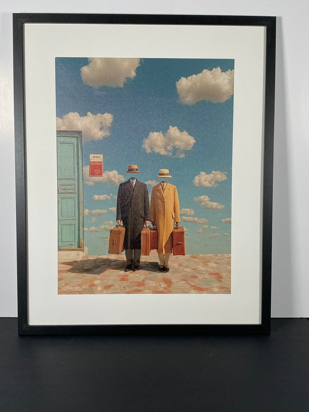 "Departures" Canvas Art Piece in Modern Black Frame