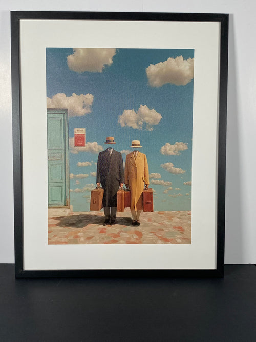 "Departures" Canvas Art Piece in Modern Black Frame