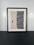 "Outlier" Canvas Art Piece In Modern Black Frame