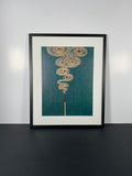"Whispers in Smoke" Canvas Art Piece in Modern Black Frame