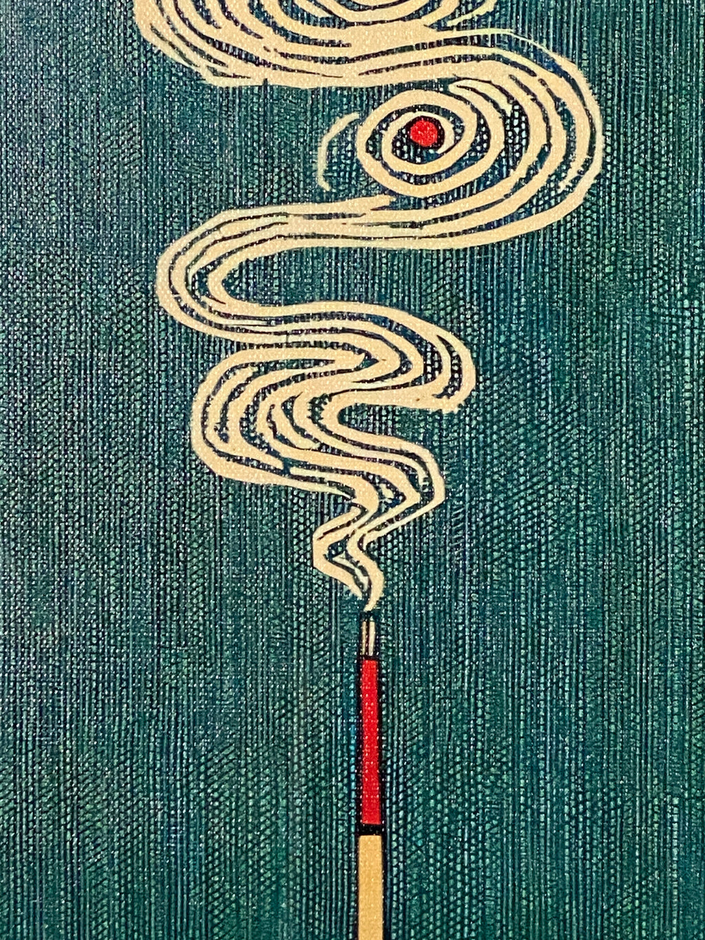 "Whispers in Smoke" Canvas Art Piece in Modern Black Frame
