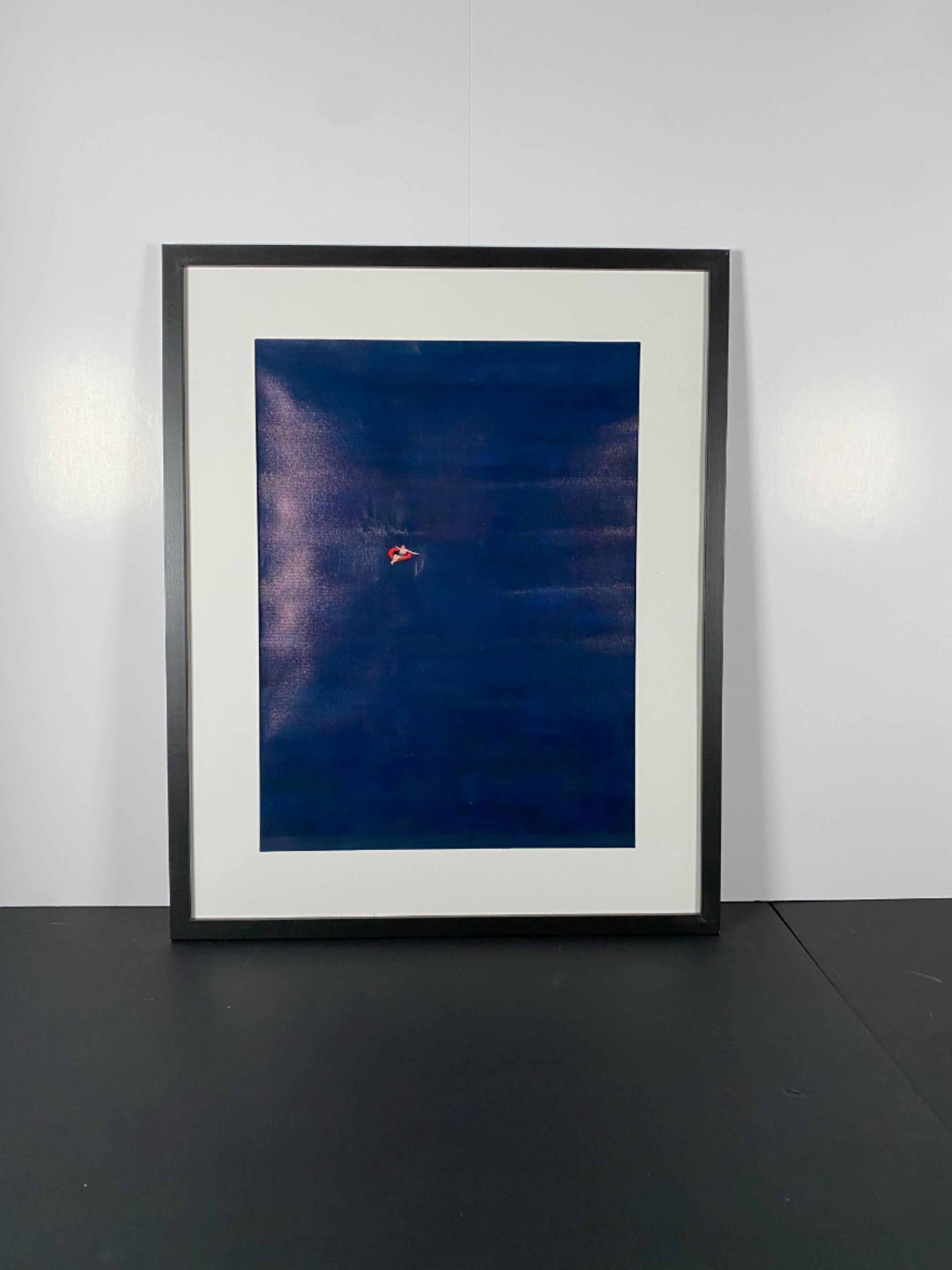 "Drift" Canvas Art Piece in Modern Black Frame