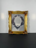 "Absent Presence" Canvas Art Piece in Vintage Gold Ornate and Heavy Frame