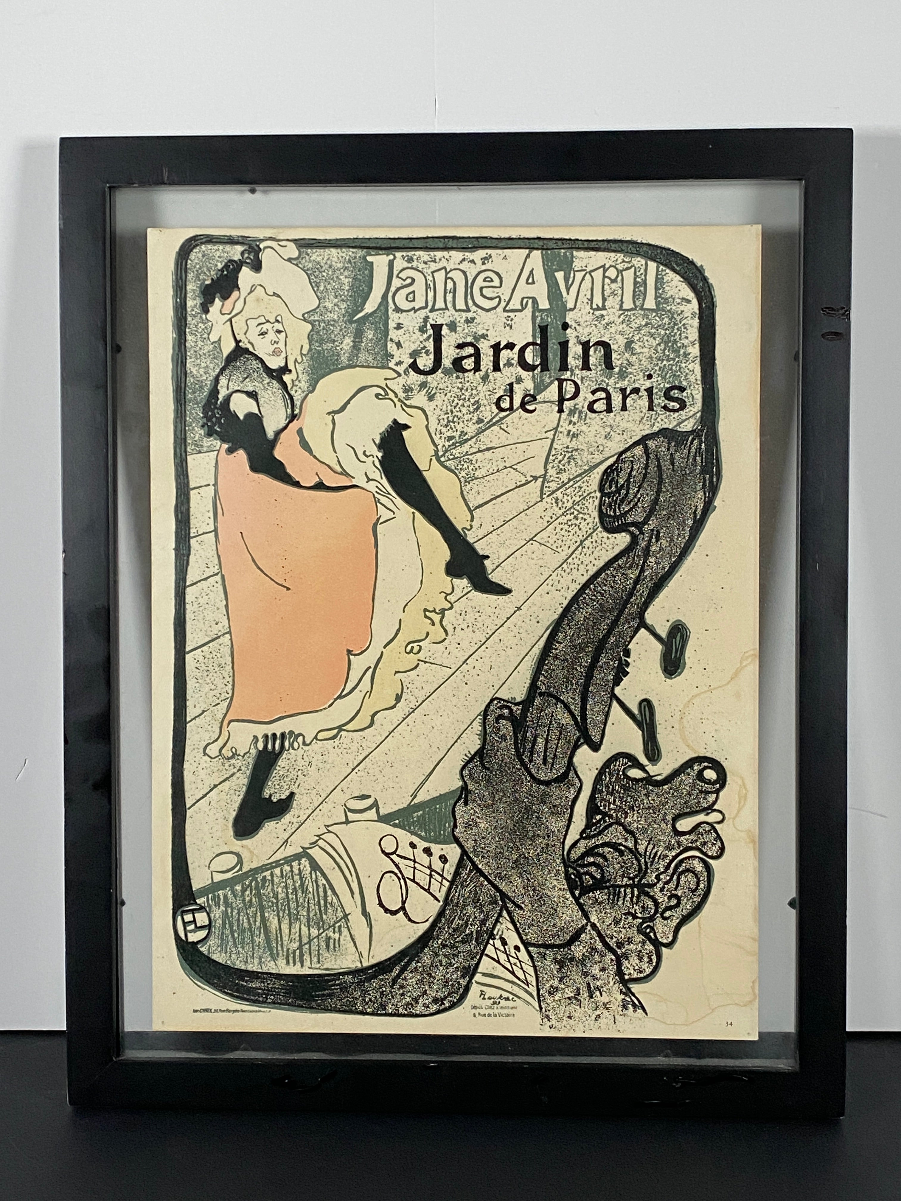 "Jane Avril at the Jardin de Paris" by Henri de Toulouse-Lautrec
