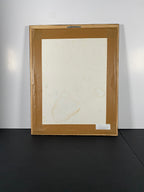 "In the Groove" Canvas Art Piece in Vintage Dark Wood Frame
