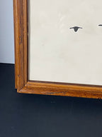 "Migration Through Light" Canvas Art Piece in Vintage Wood Frame