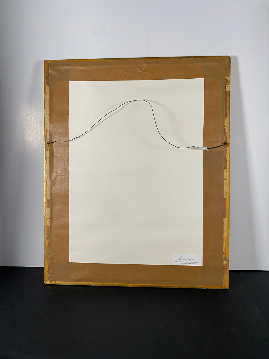 "In the Groove" Canvas Art Piece in Vintage Gold and Glass Frame