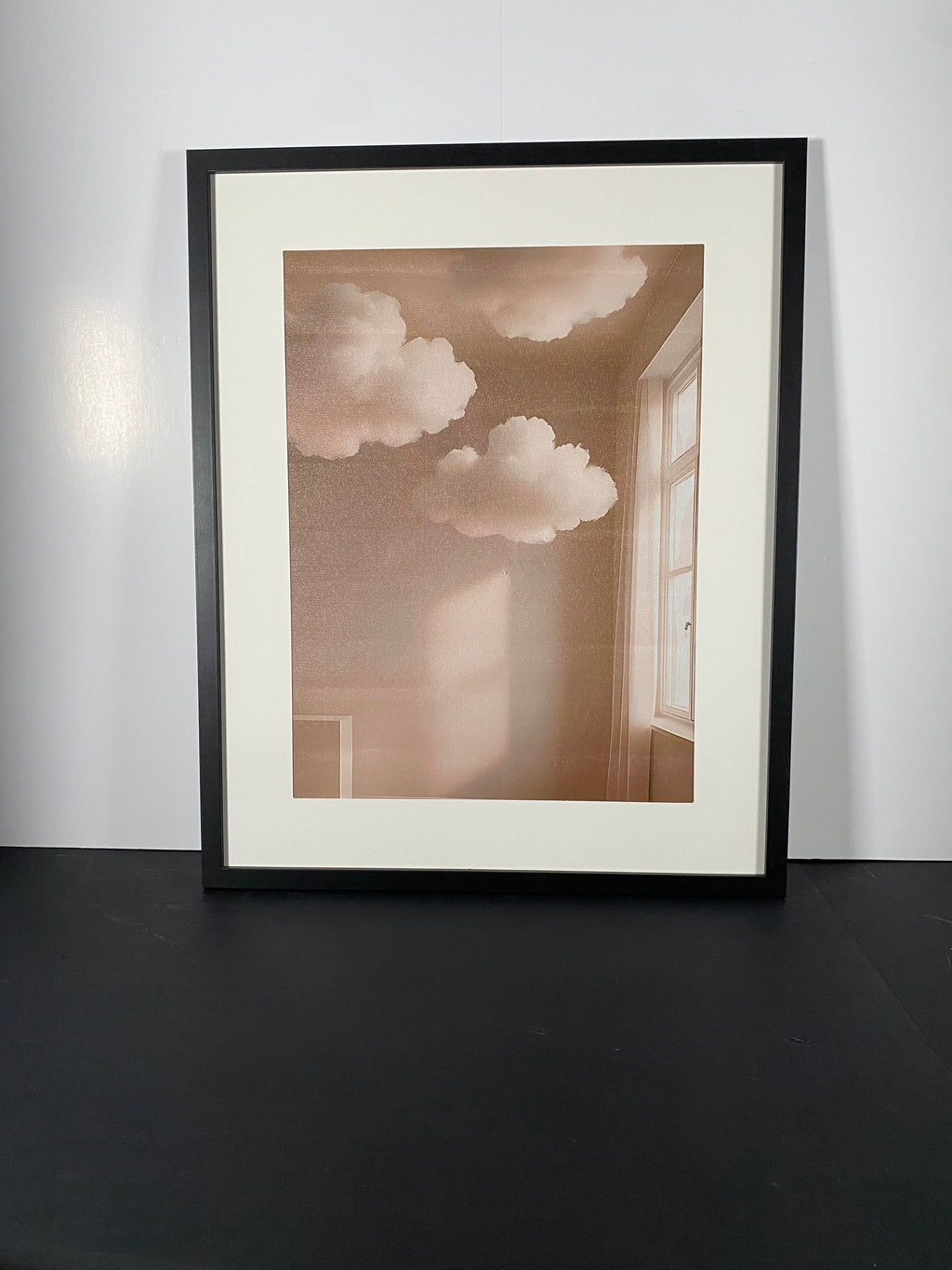 "Borrowed Sky" Canvas Art Piece in Modern Black Frame