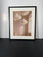 "Borrowed Sky" Canvas Art Piece in Modern Black Frame