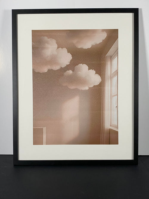 "Borrowed Sky" Canvas Art Piece in Modern Black Frame