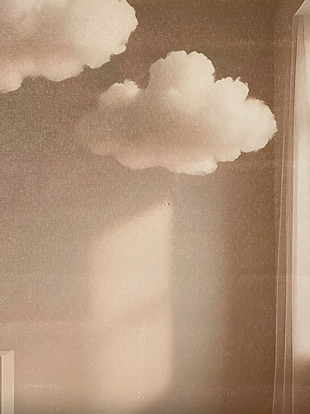 "Borrowed Sky" Canvas Art Piece in Modern Black Frame