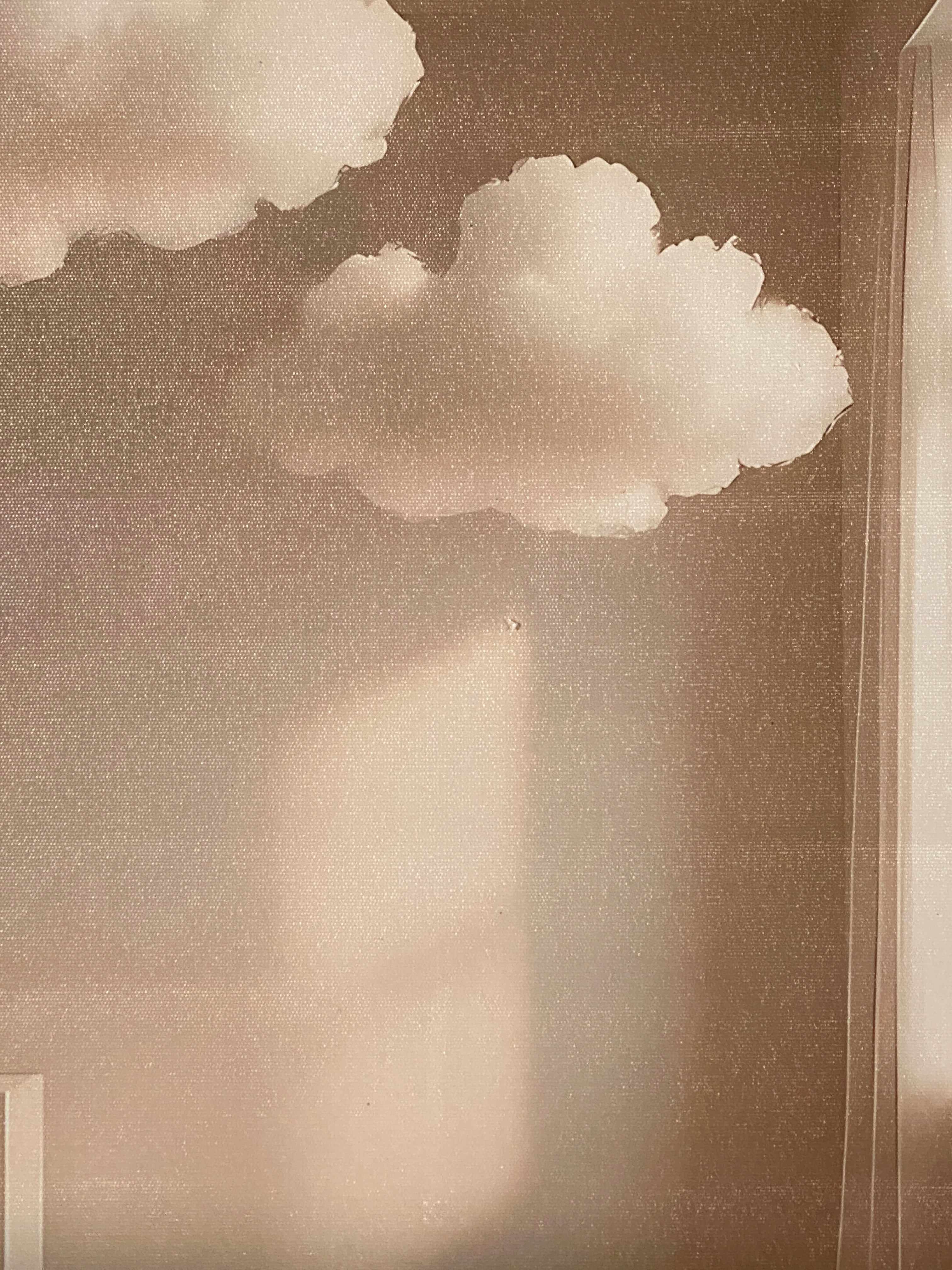 "Borrowed Sky" Canvas Art Piece in Modern Black Frame