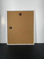 "Open Water" Canvas Art Piece in Modern White Frame