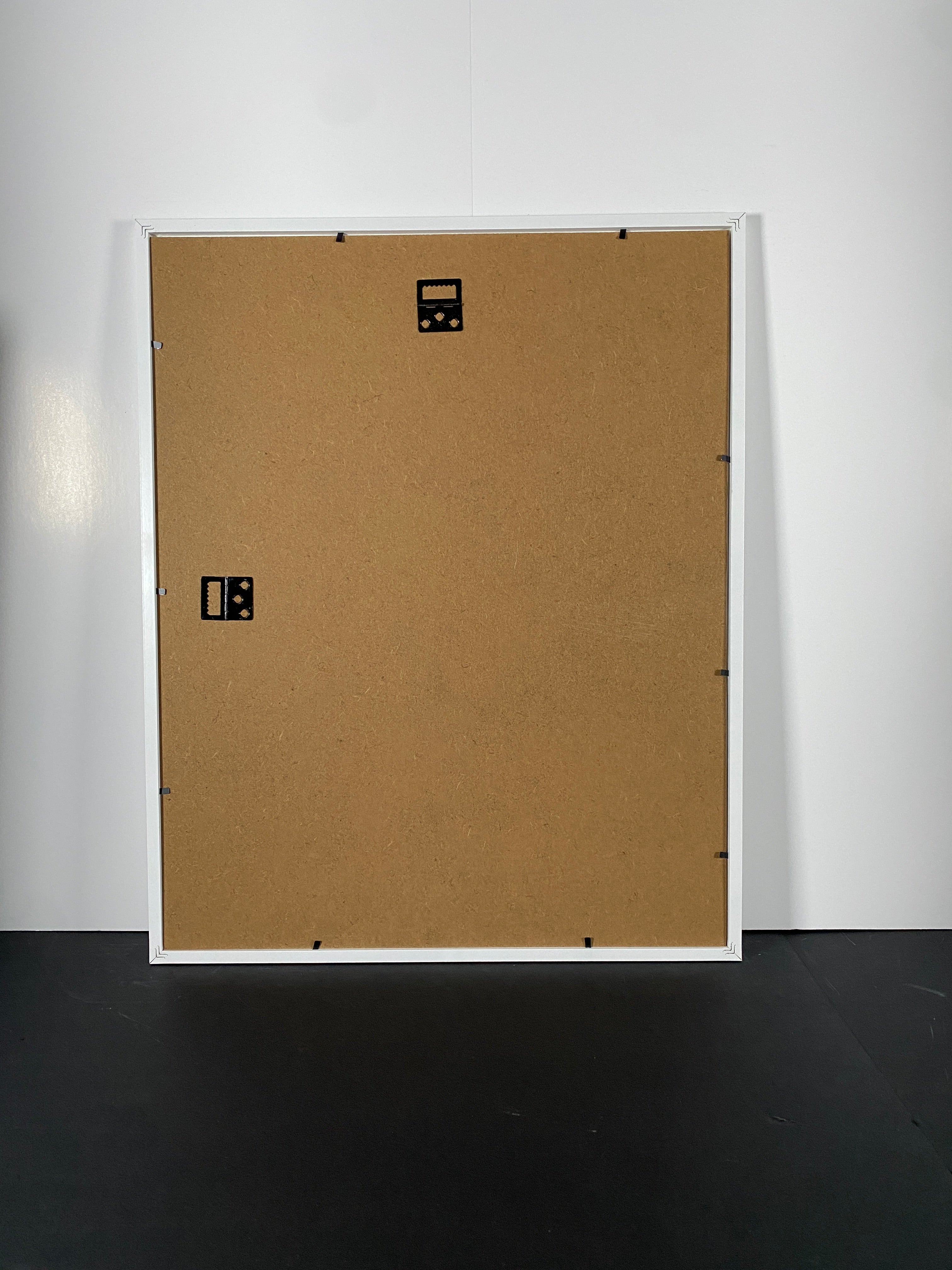 "Open Water" Canvas Art Piece in Modern White Frame