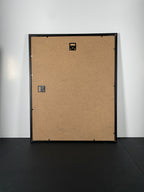 "Flower Bomber" - Bansky Canvas Art Piece in Modern Black Frame