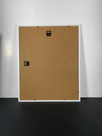 "Filtered Light" Canvas Art Piece in Modern White Frame