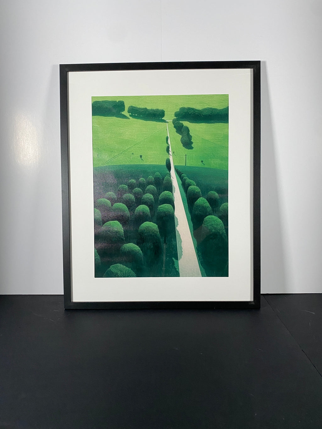 "The Long Way Through" Canvas Art Piece in Modern Black Frame