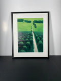 "The Long Way Through" Canvas Art Piece in Modern Black Frame