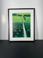 "The Long Way Through" Canvas Art Piece in Modern Black Frame