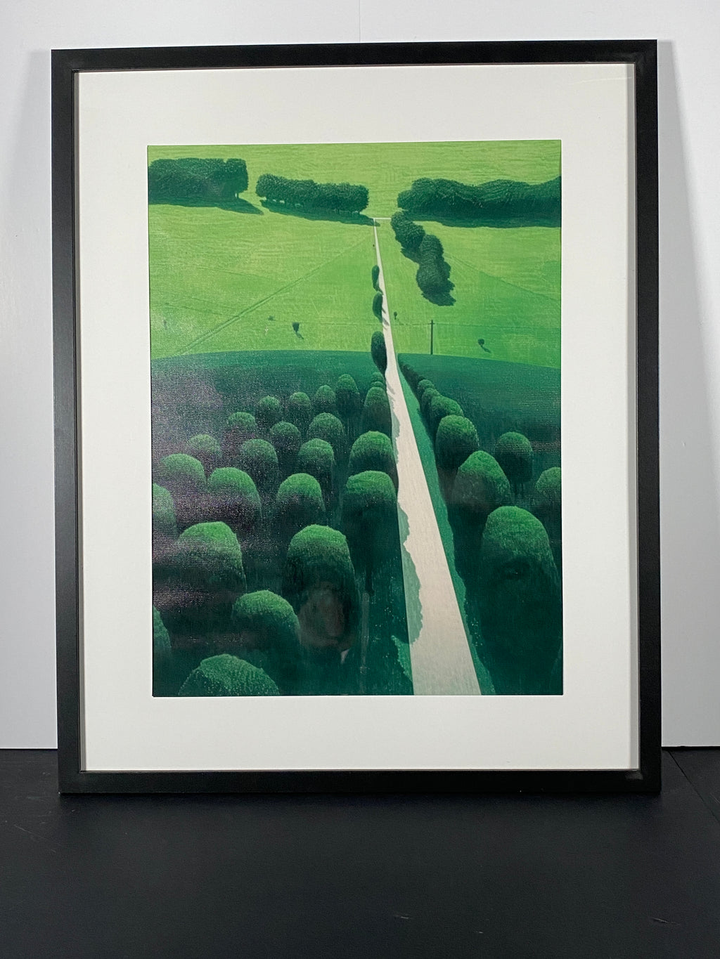 "The Long Way Through" Canvas Art Piece in Modern Black Frame