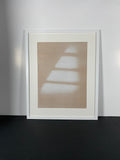 "Intervals" Canvas Art Piece in Modern White Frame