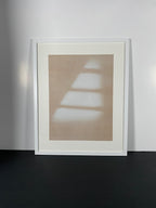 "Intervals" Canvas Art Piece in Modern White Frame