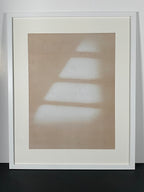"Intervals" Canvas Art Piece in Modern White Frame
