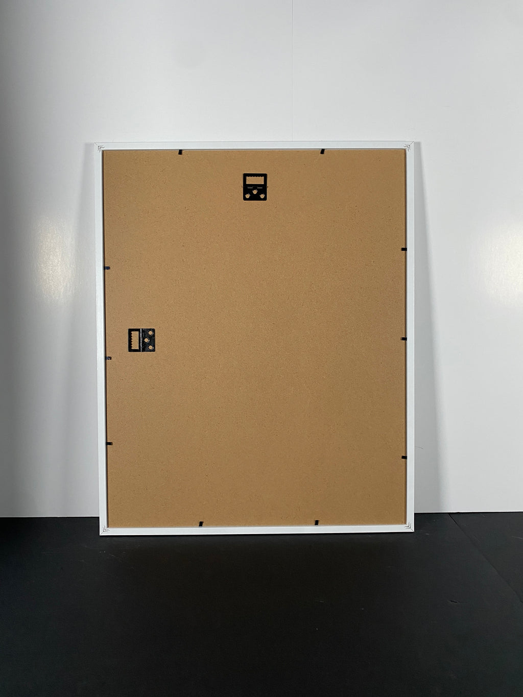 "Intervals" Canvas Art Piece in Modern White Frame