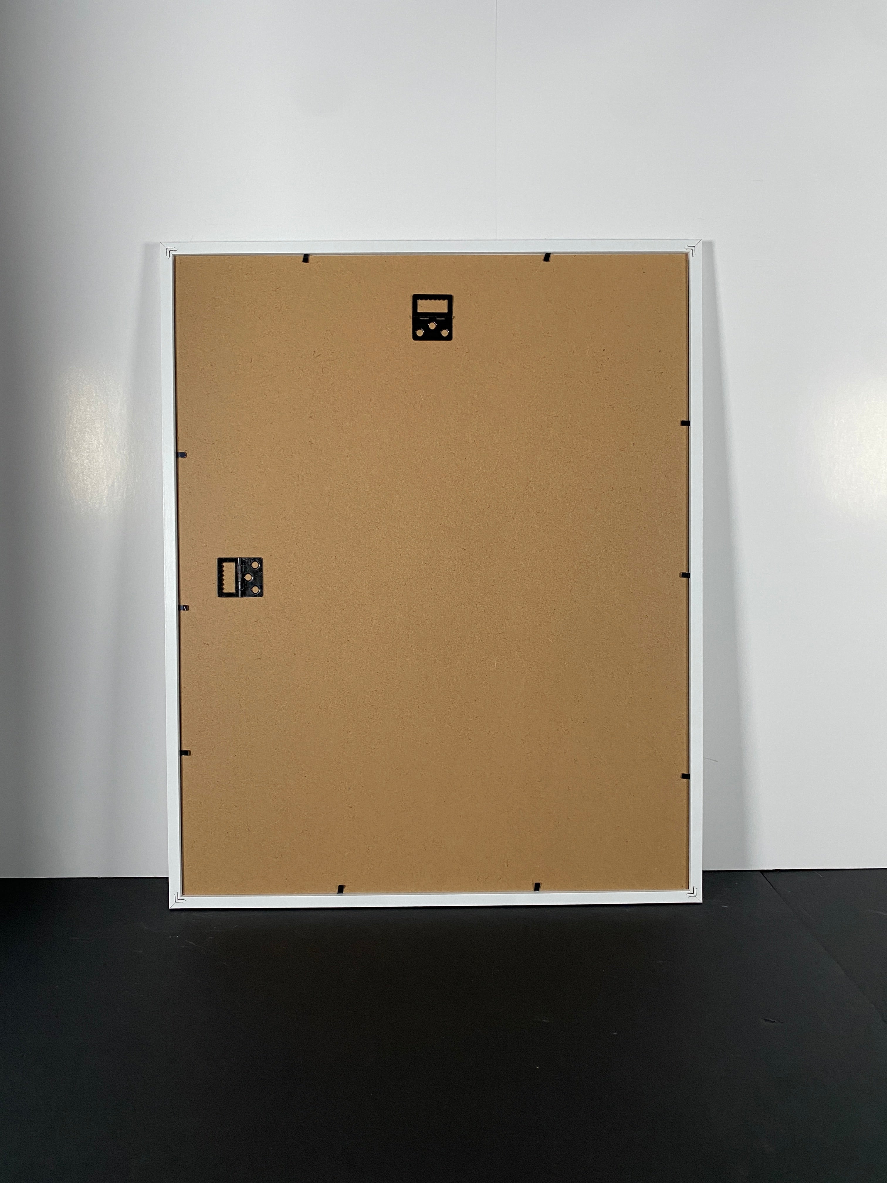 "Intervals" Canvas Art Piece in Modern White Frame