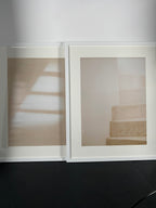 "Intervals" Canvas Art Piece in Modern White Frame