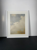 "Drift" Canvas Art Piece in Modern White Frame