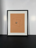 "Safest Place" Canvas Art Print by Artist Maarten Leon in Modern Black Frame