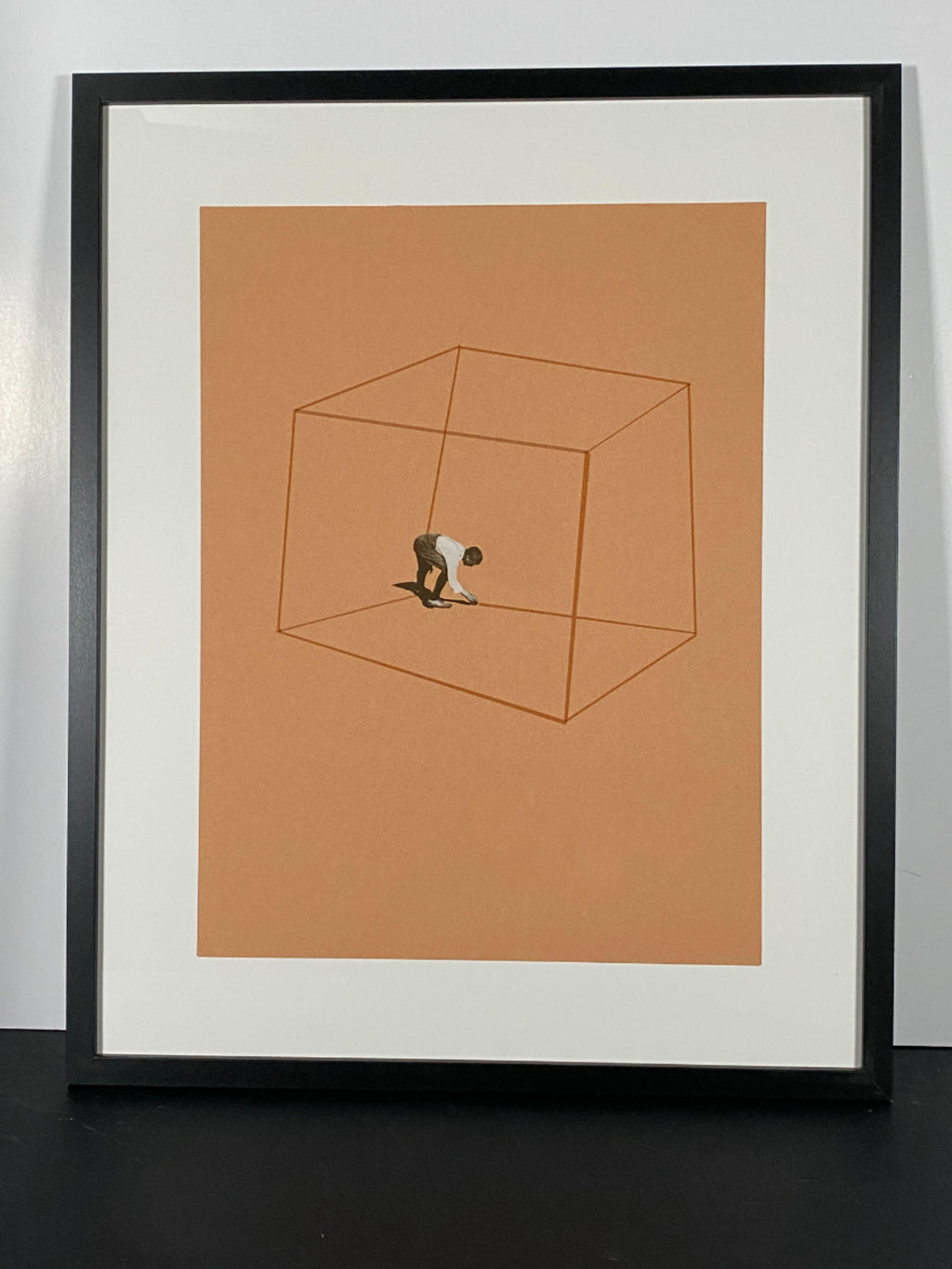"Safest Place" Canvas Art Print by Artist Maarten Leon in Modern Black Frame