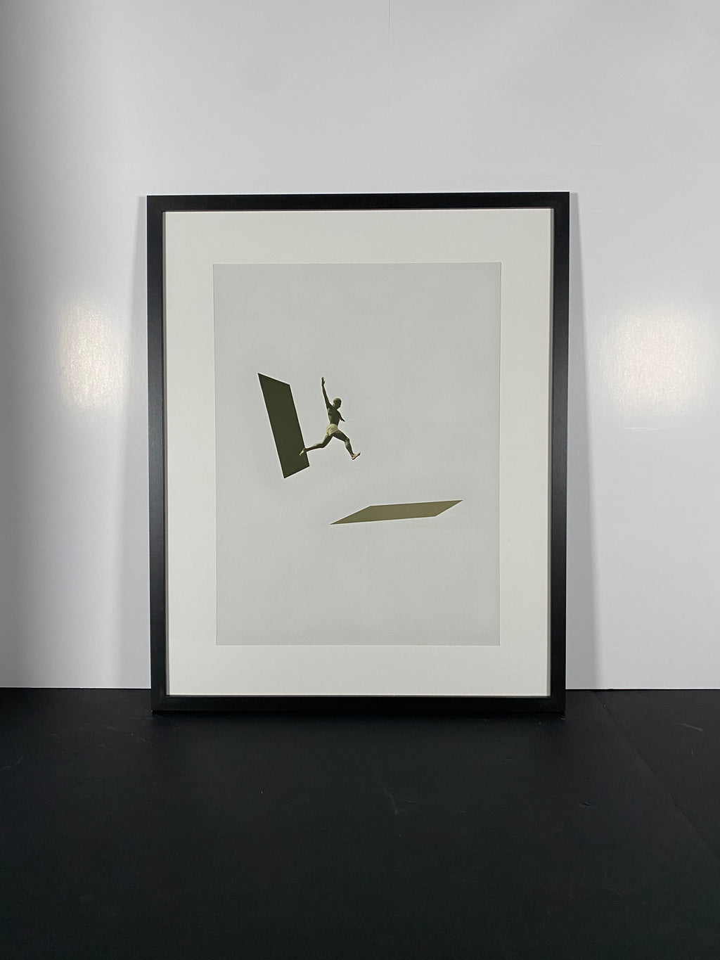 "Not the One to Wait" Canvas Art Piece in Modern Black Frame