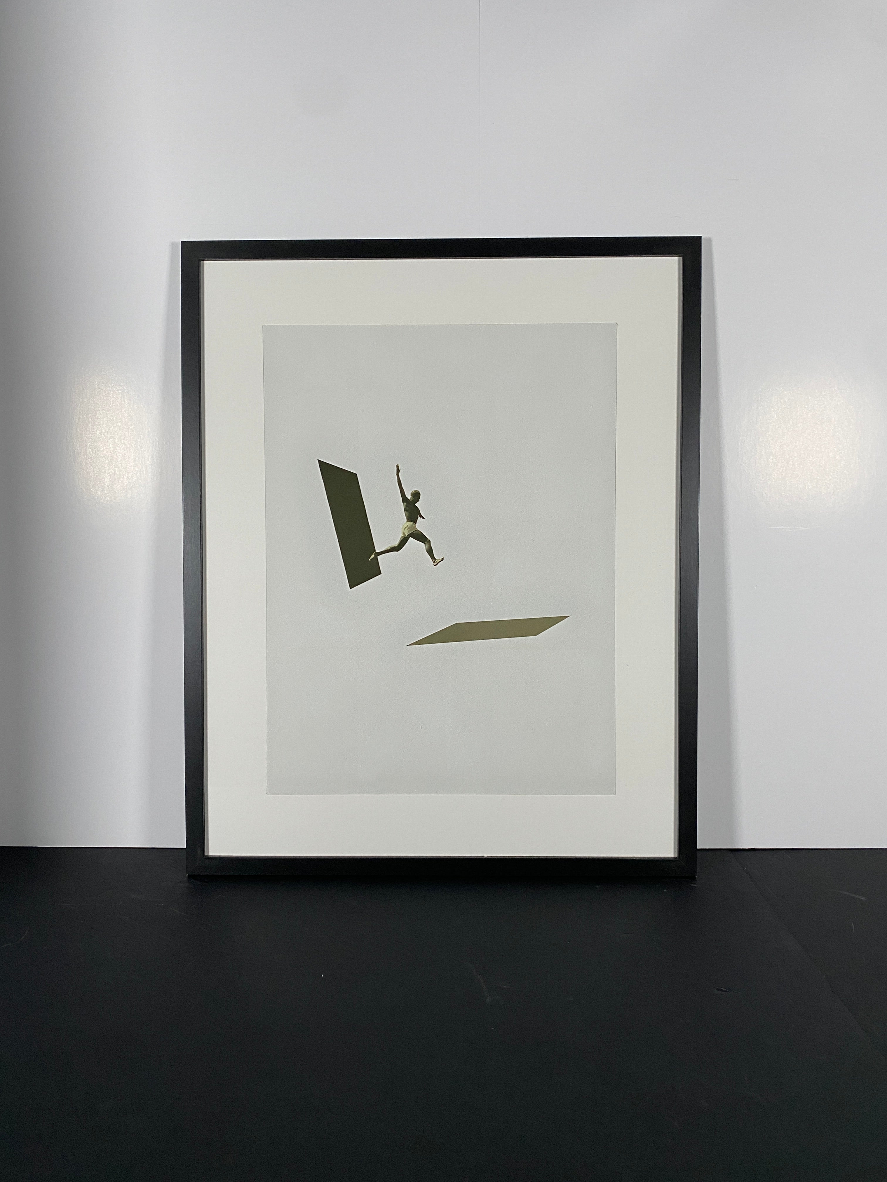 "Not the One to Wait" Canvas Art Piece in Modern Black Frame