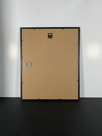 "Table For Two" Canvas Art Piece in Modern Black Frame.