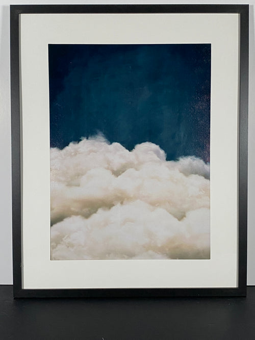 "Clouds after Midnight" Canvas Art Piece in Modern Black Frame