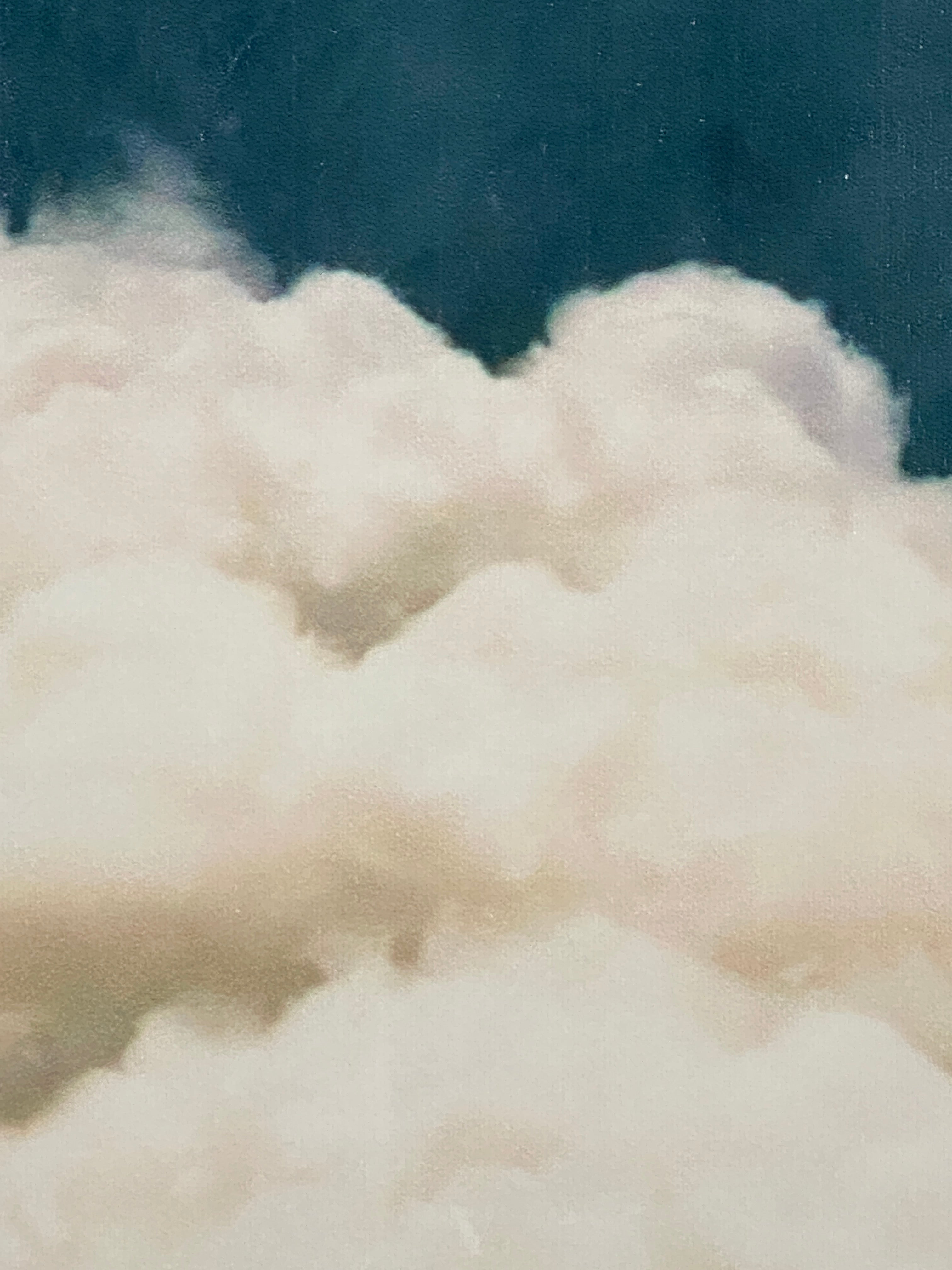 "Clouds after Midnight" Canvas Art Piece in Modern Black Frame