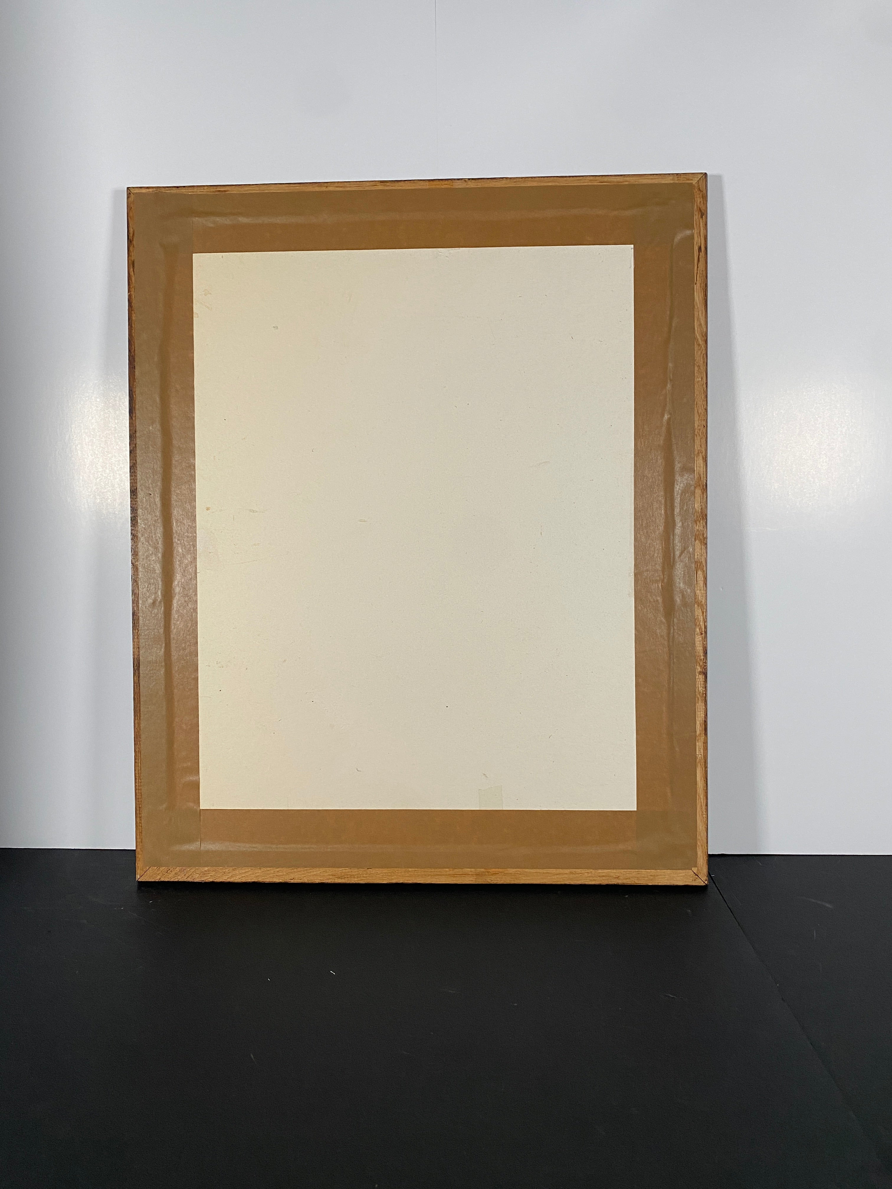 "Clearing" Canvas Art Piece in Vintage Wood Frame