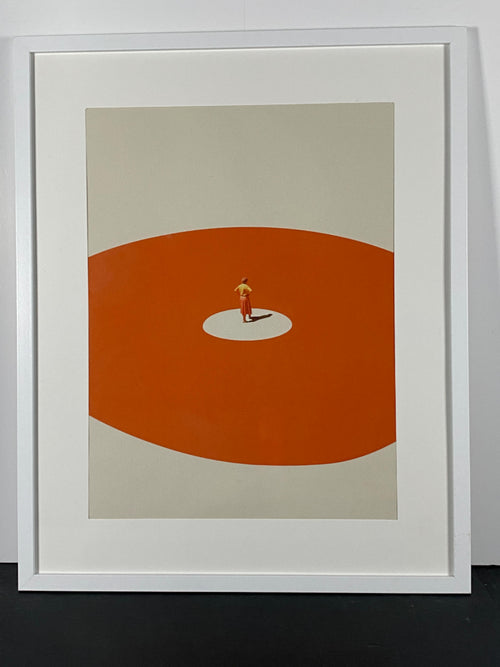 "Confidence" Canvas Art Piece by Maarten Leon in Modern White Frame